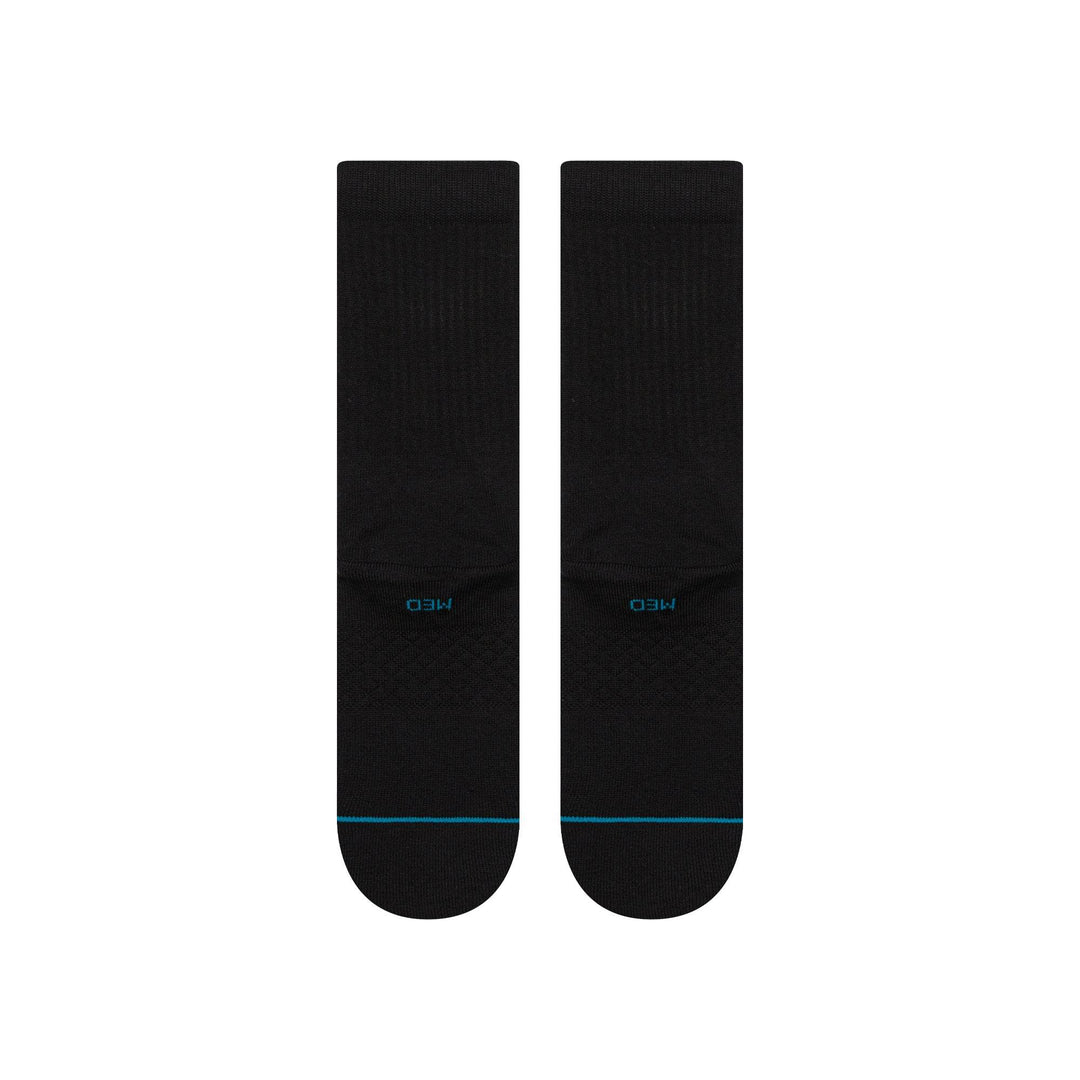 Stance Icon Crew Socks - Black/White - One Revolver Surfboards