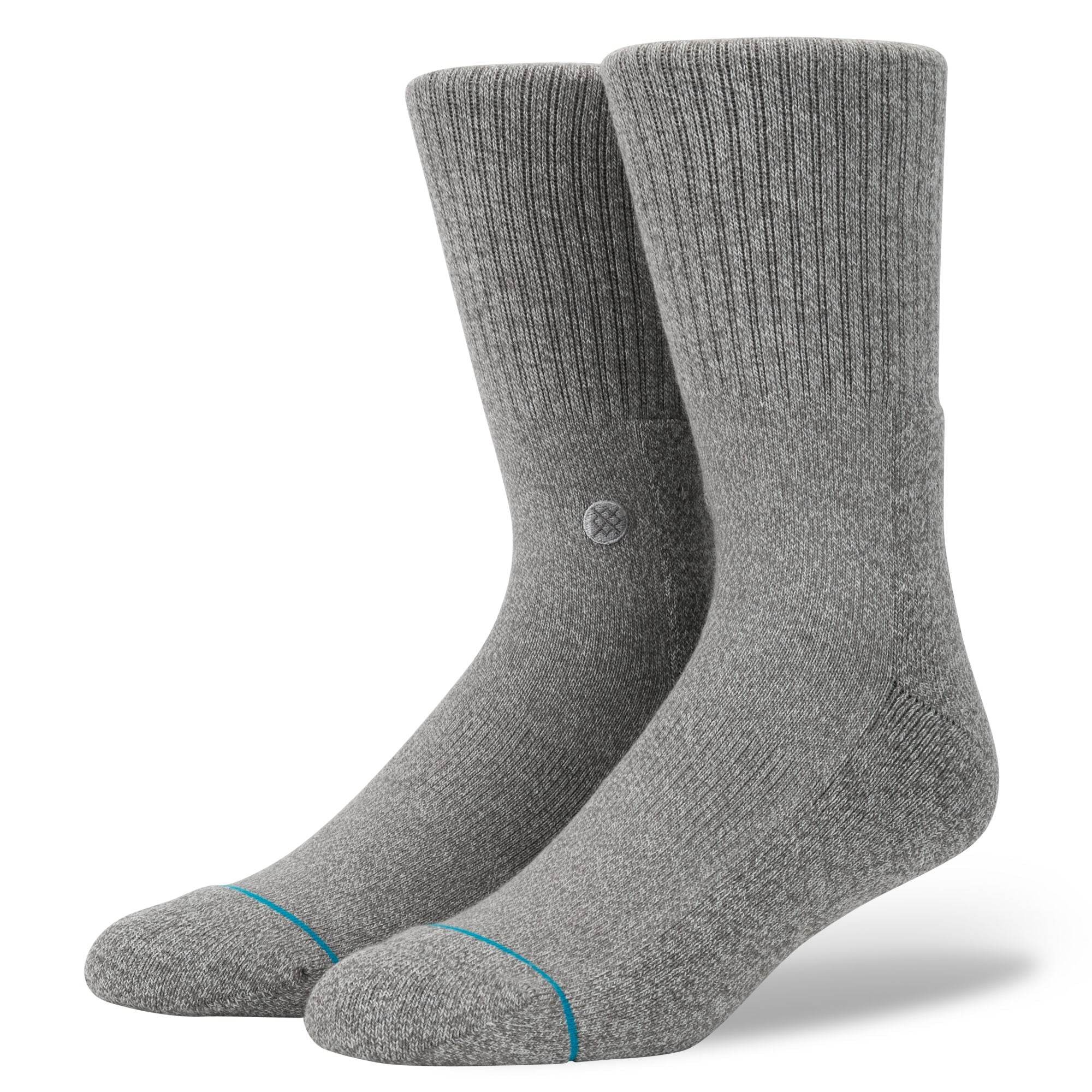 Stance Icon Socks - Heather Grey - One Revolver Surfboards