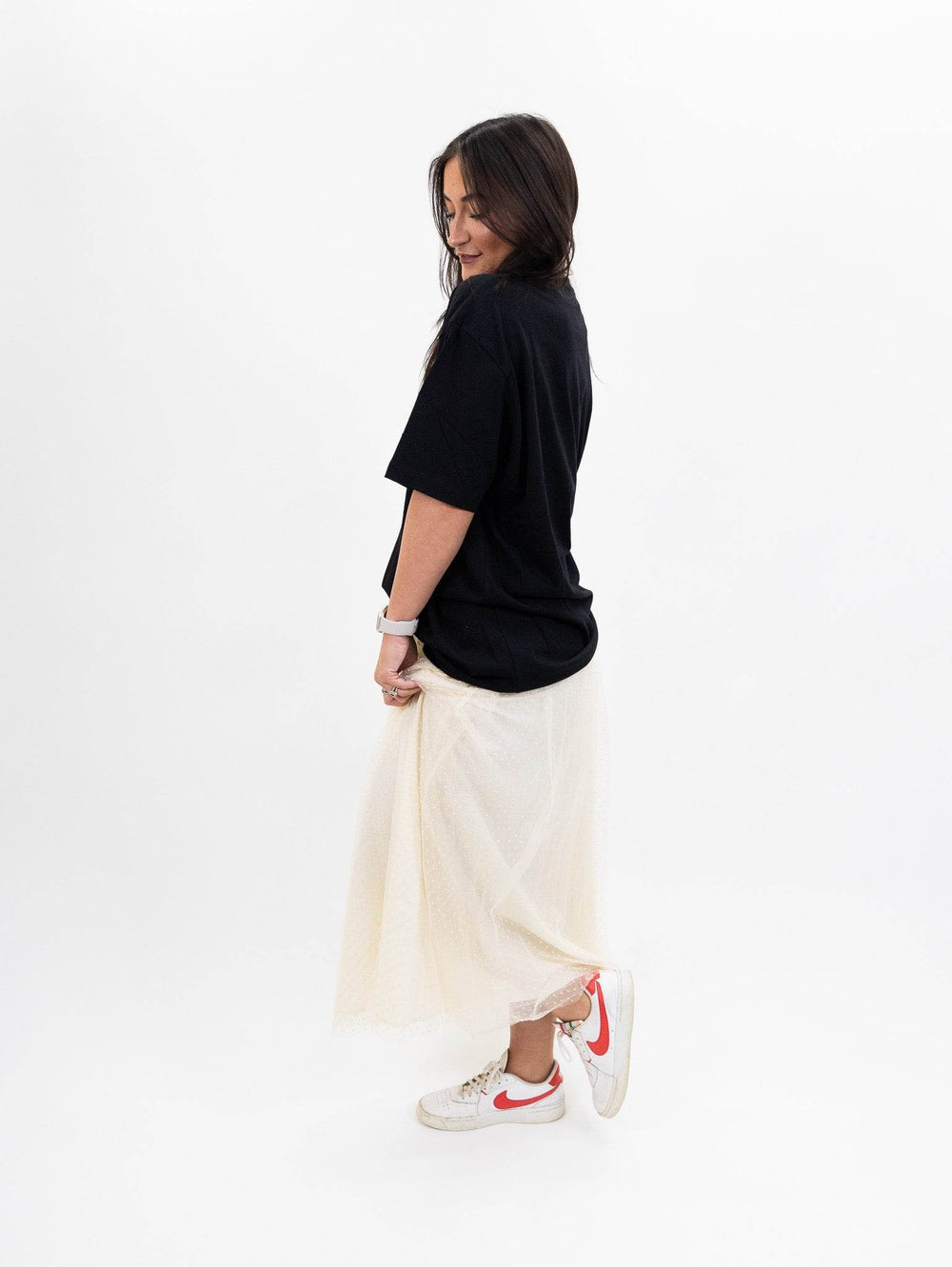 Compania Fantastica White tulle midi skirt - One Revolver Surfboards