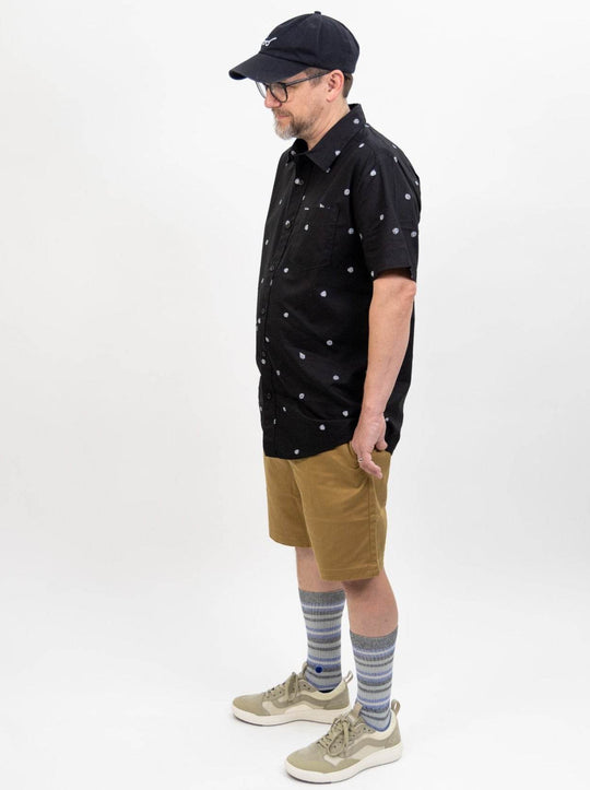 Volcom Frickin Elastic Waist Shorts - Dark Khaki - One Revolver Surfboards