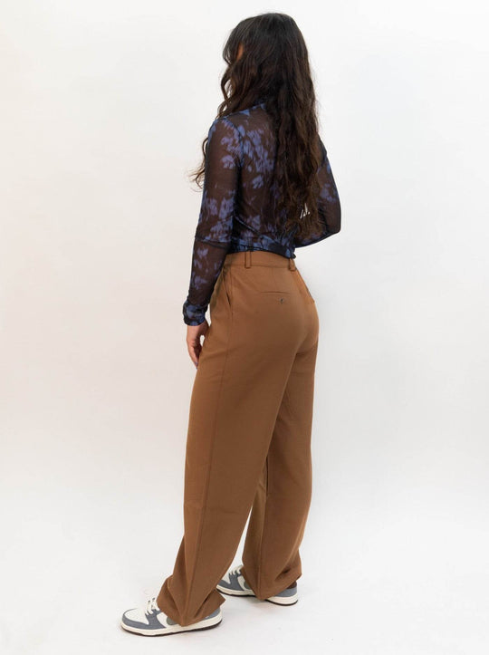 Wild Pony Crepe Suit Pants - Camel - One Revolver Surfboards