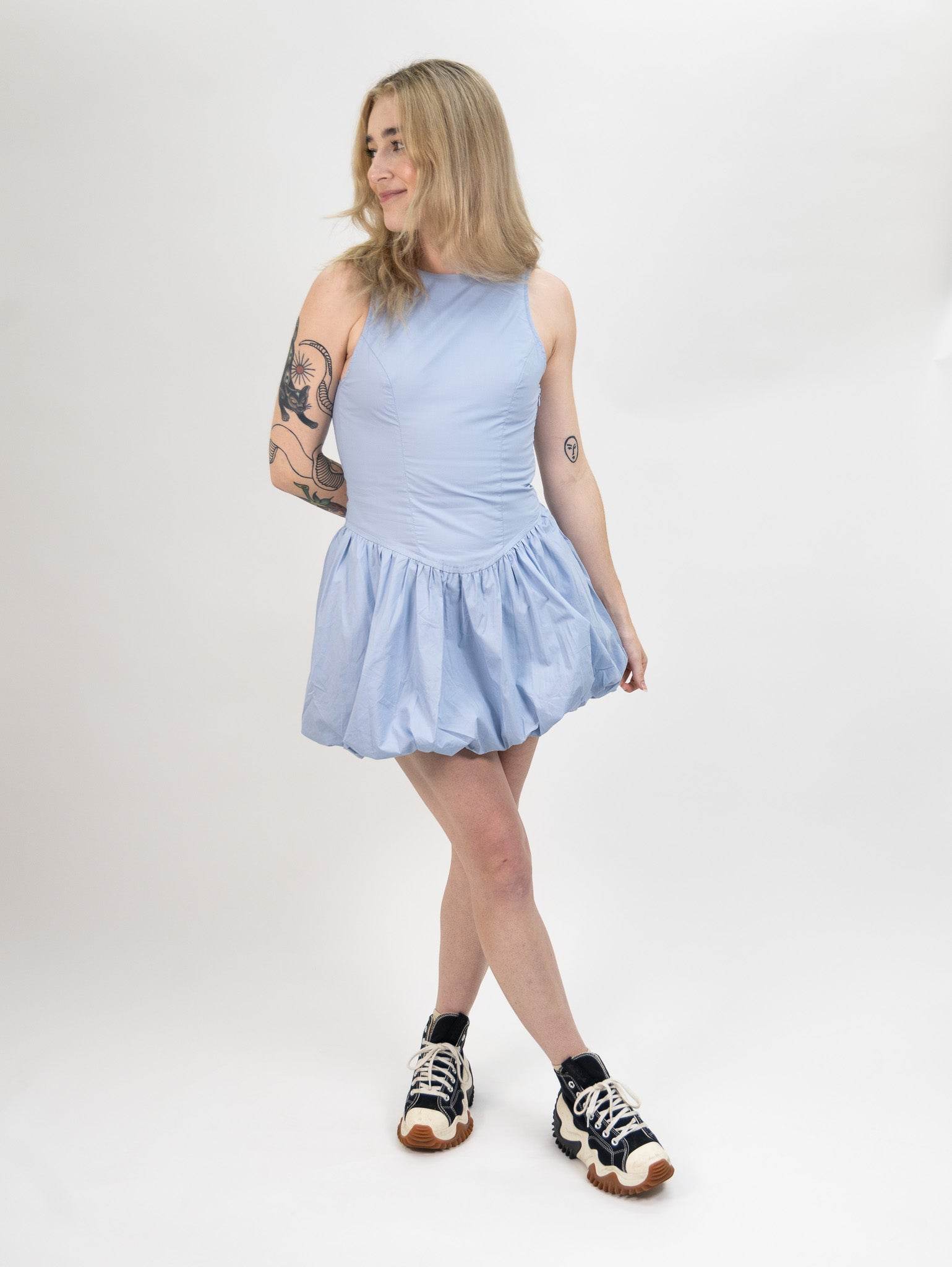 Nia Tamara Dress - Stone Blue - One Revolver Surfboards