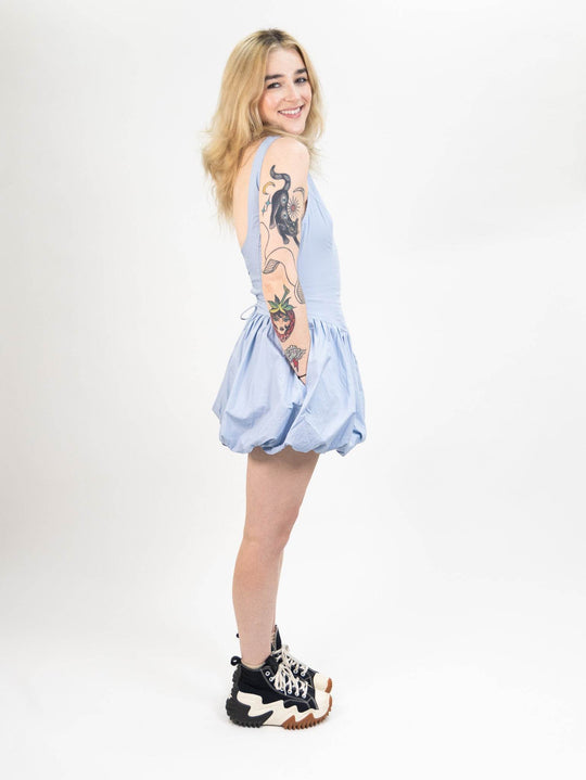 Nia Tamara Dress - Stone Blue - One Revolver Surfboards