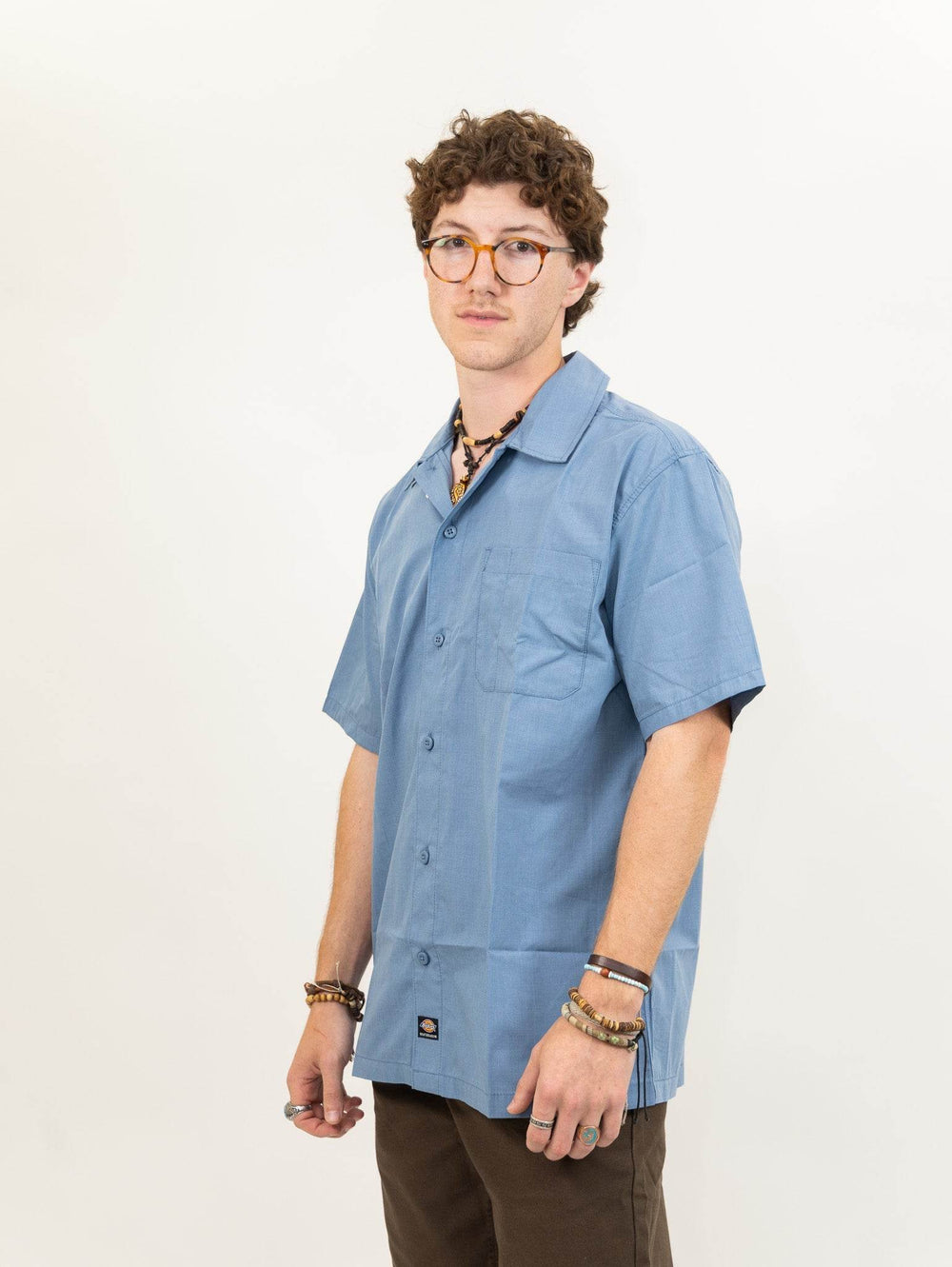 Dickies Skateboarding Waynesboro Shirt - Cornet Blue Chambray - One Revolver Surfboards