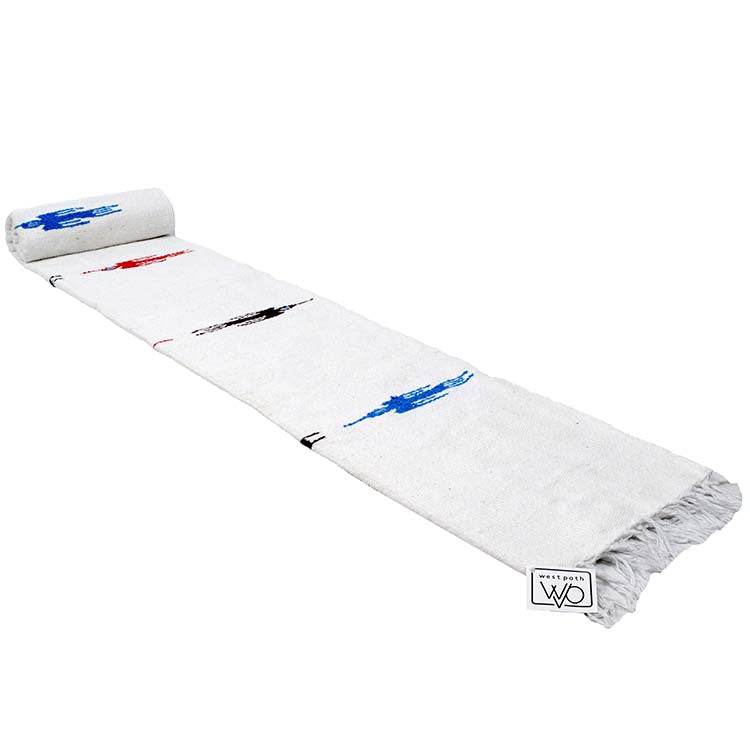 Namaste White Baja Thunderbird Yoga Blanket - One Revolver Surfboards
