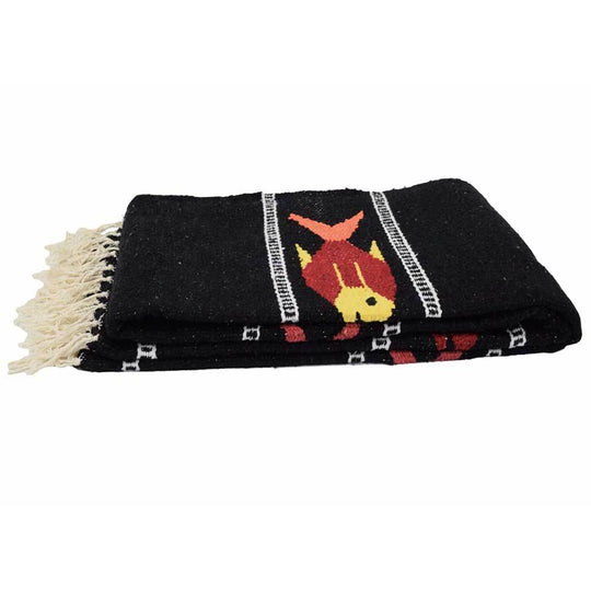Black Baja Fish Yoga Blanket - One Revolver Surfboards