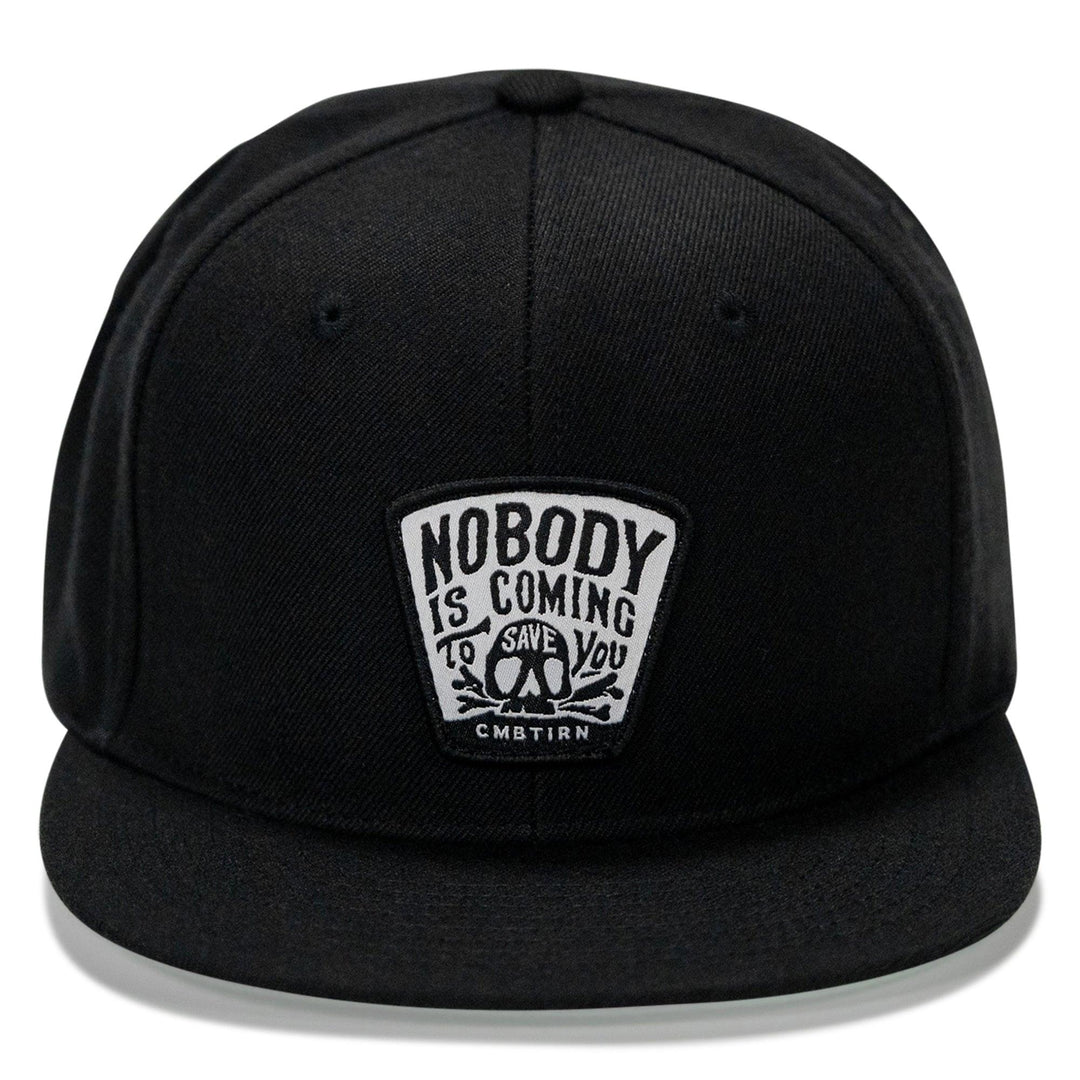 One Revolver Surfboards - Nobody Is Coming To Save You Skull Patch Flatbill Snapback Hat HEADWEAR