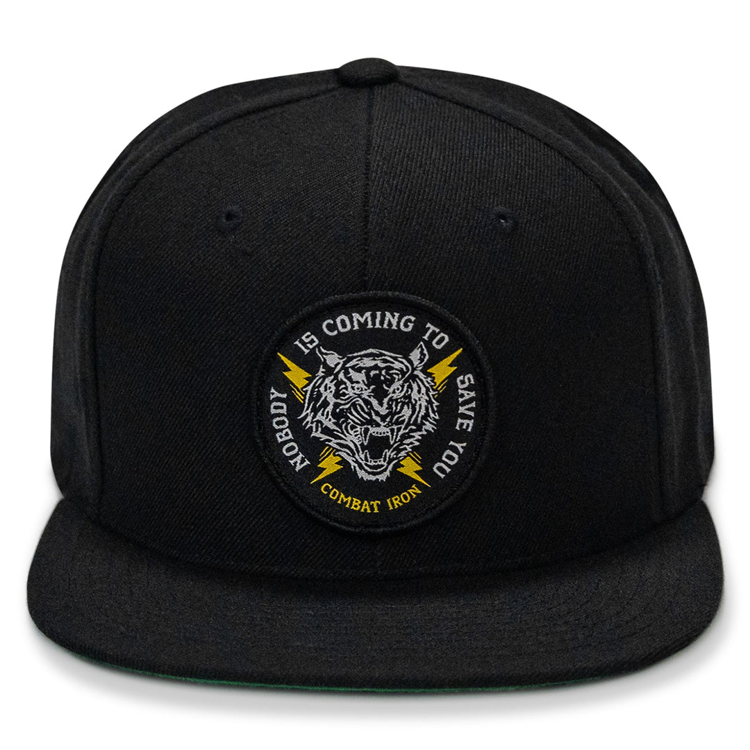 Nobody Is Coming To Save You FlatBill SnapBack Hat