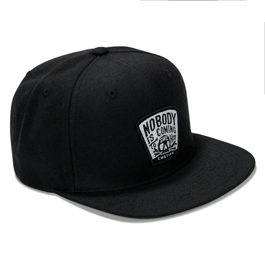 One Revolver Surfboards - Nobody Is Coming To Save You Skull Patch Flatbill Snapback Hat HEADWEAR