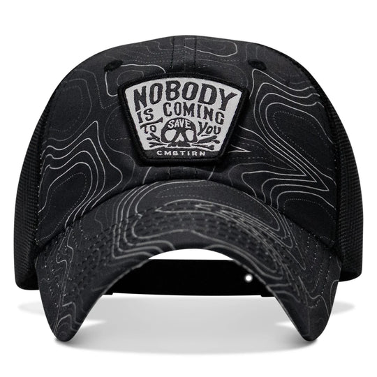 Nobody Is Coming To Save You Skull Patch Ripstop Snapback