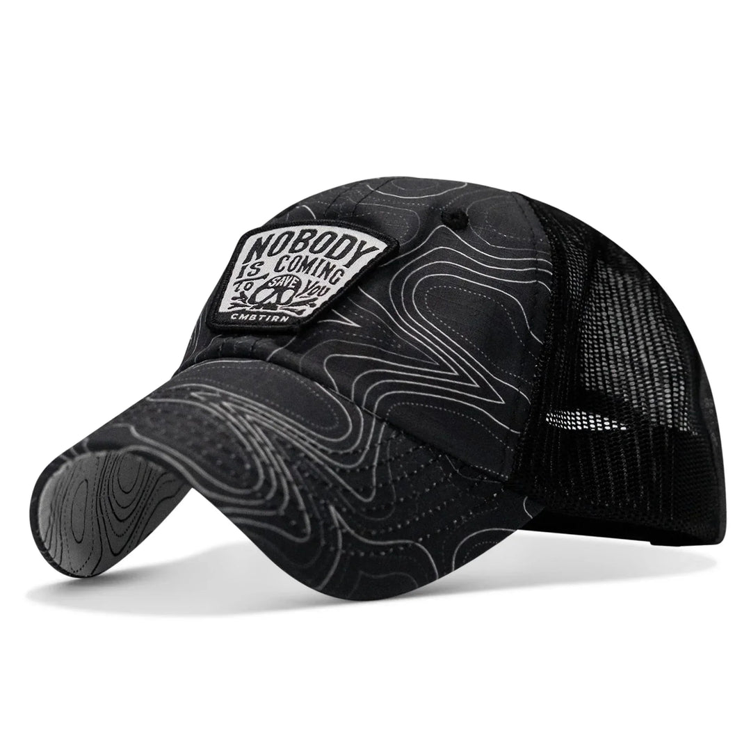 One Revolver Surfboards - Nobody Is Coming To Save You Skull Patch Ripstop Snapback HEADWEAR