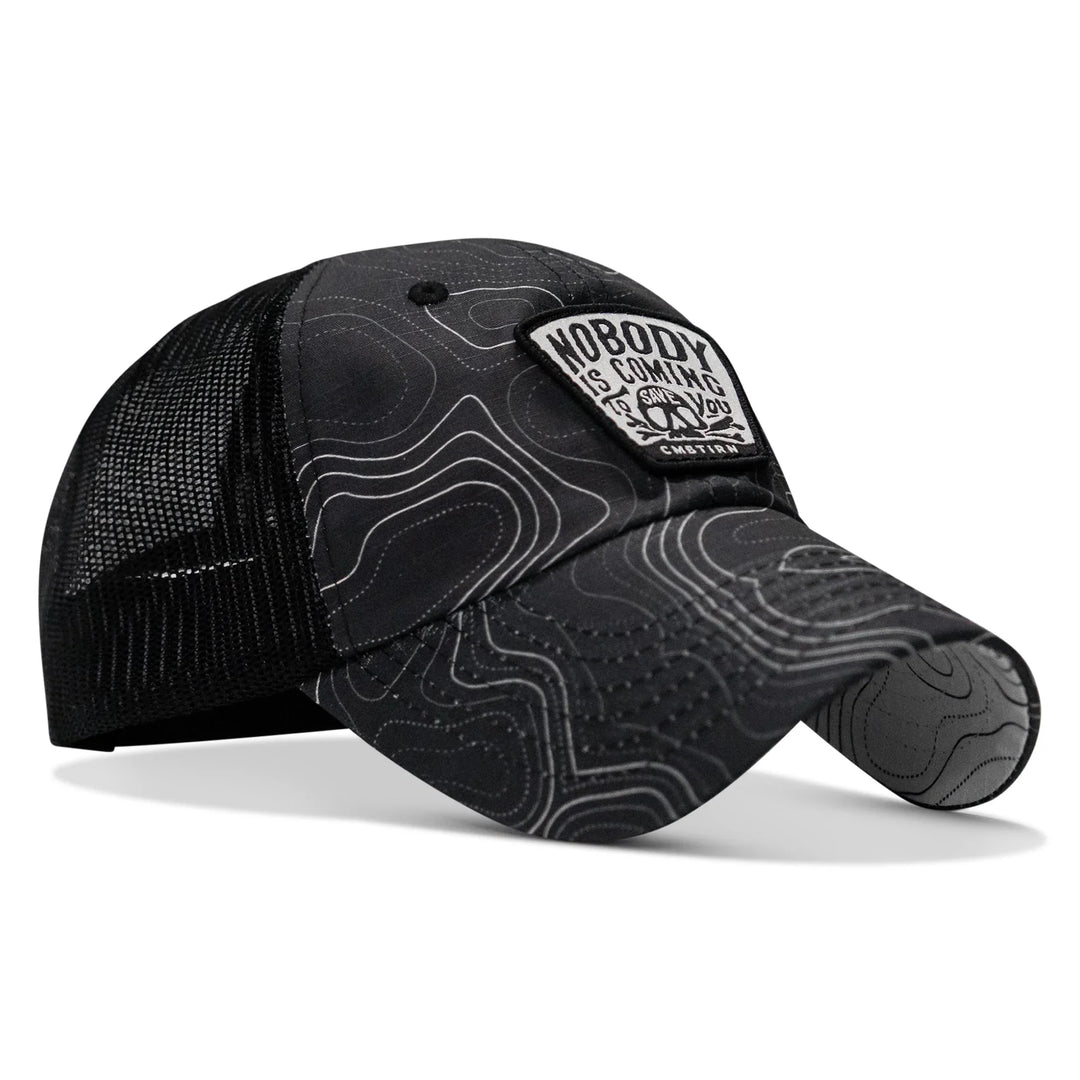 Nobody Is Coming To Save You Skull Patch Ripstop Snapback