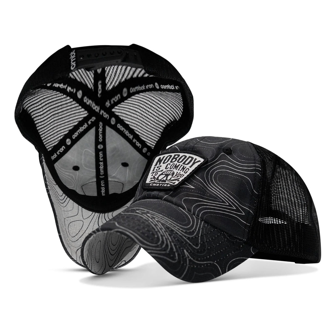 Nobody Is Coming To Save You Skull Patch Ripstop Snapback