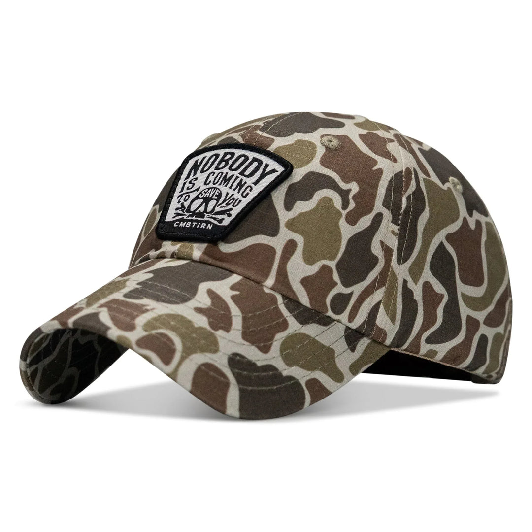 One Revolver Surfboards - Nobody Is Coming To Save You Skull Patch Ripstop Snapback HEADWEAR