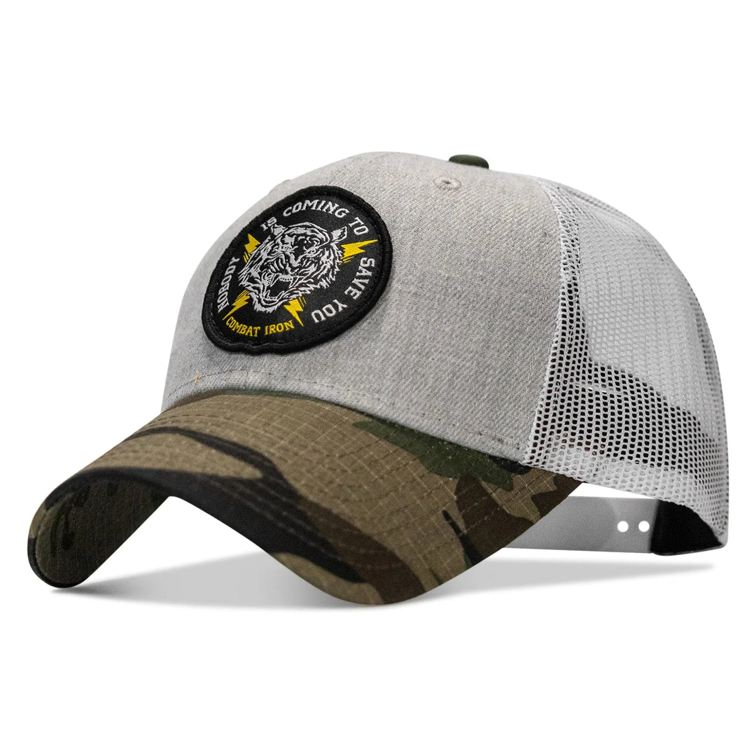 One Revolver Surfboards - Nobody Is Coming To Save You Patch Snapback Hat HEADWEAR
