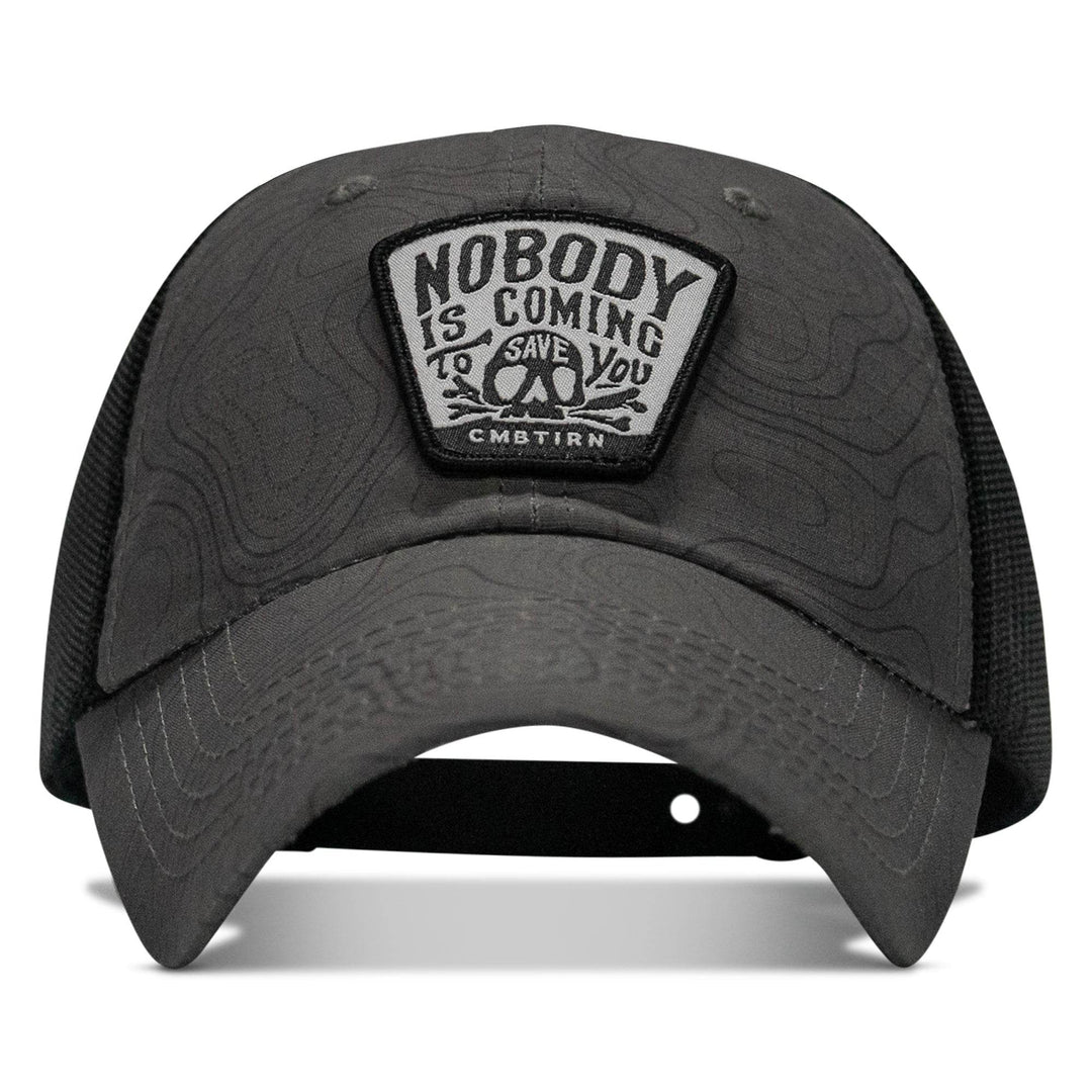 Nobody Is Coming To Save You Skull Patch Ripstop Snapback - One Revolver Surfboards