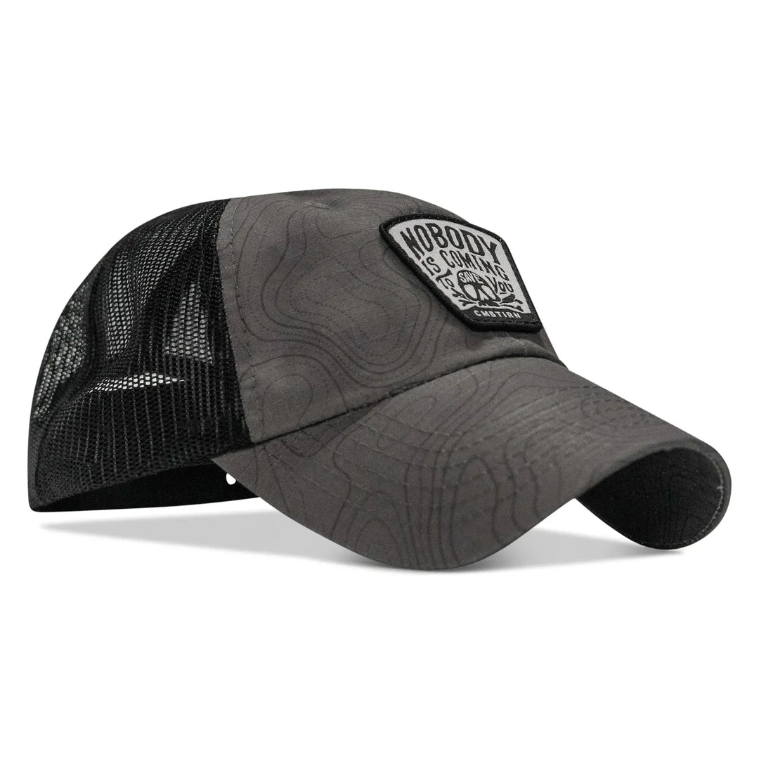 One Revolver Surfboards - Nobody Is Coming To Save You Skull Patch Ripstop Snapback HEADWEAR
