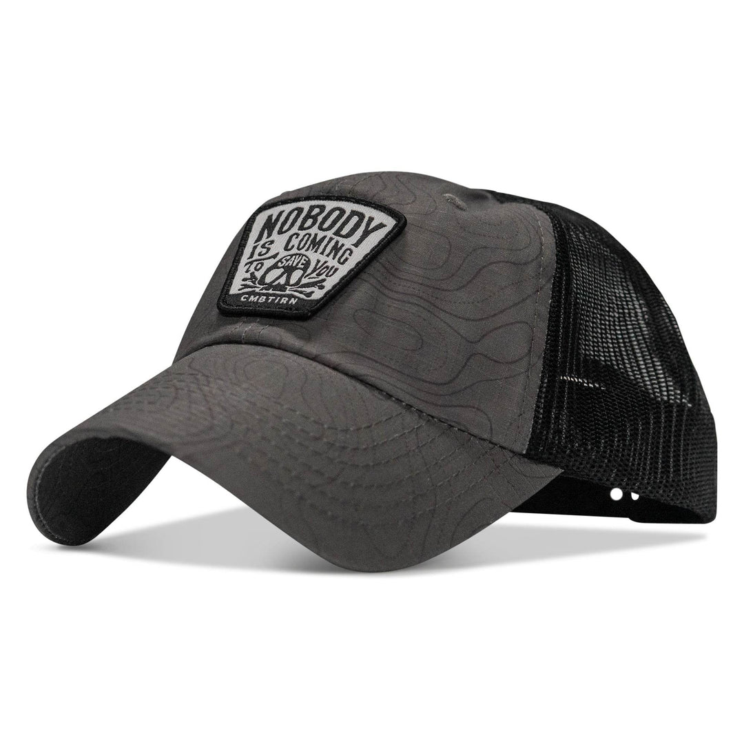 Nobody Is Coming To Save You Skull Patch Ripstop Snapback - One Revolver Surfboards