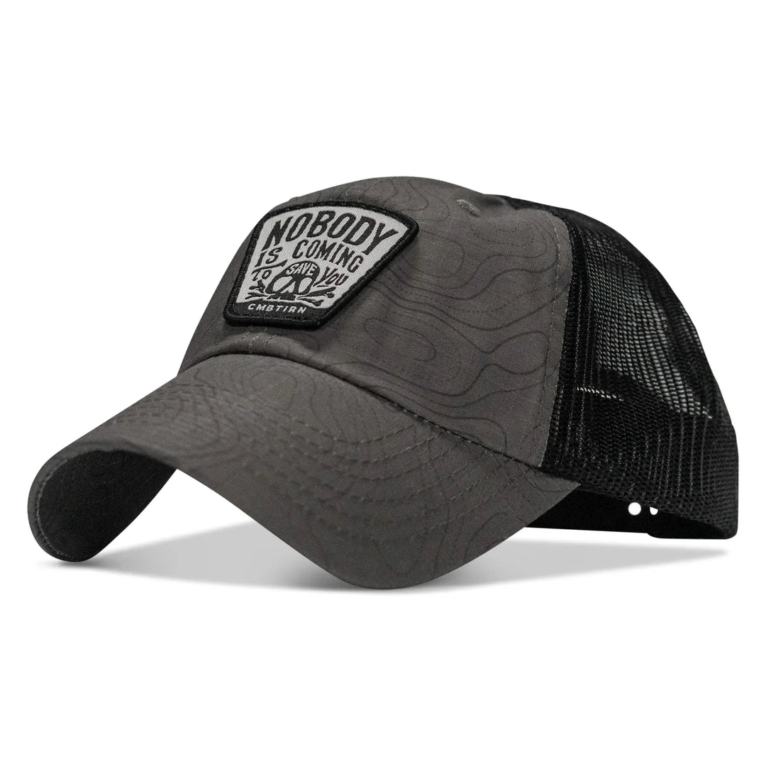 One Revolver Surfboards - Nobody Is Coming To Save You Skull Patch Ripstop Snapback HEADWEAR