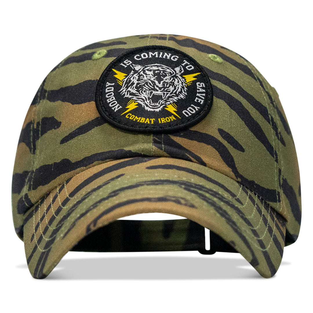 One Revolver Surfboards - Nobody is Coming To Save You Patch Tactical Ripstop Mesh Snapback Hat HEADWEAR