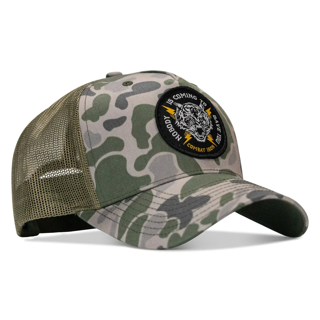 One Revolver Surfboards - Nobody Is Coming To Save You Patch Snapback Hat HEADWEAR