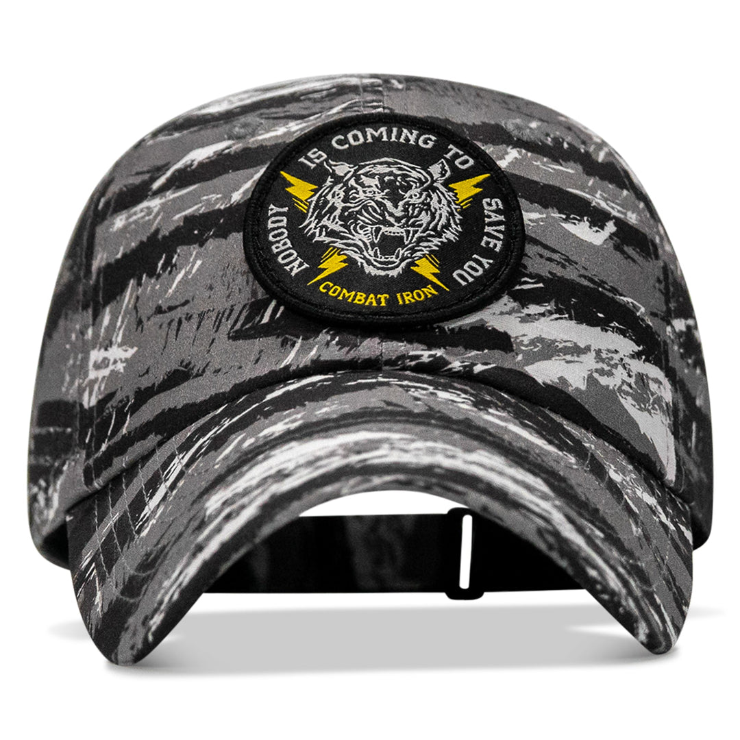 One Revolver Surfboards - Nobody is Coming To Save You Patch Tactical Ripstop Mesh Snapback Hat HEADWEAR