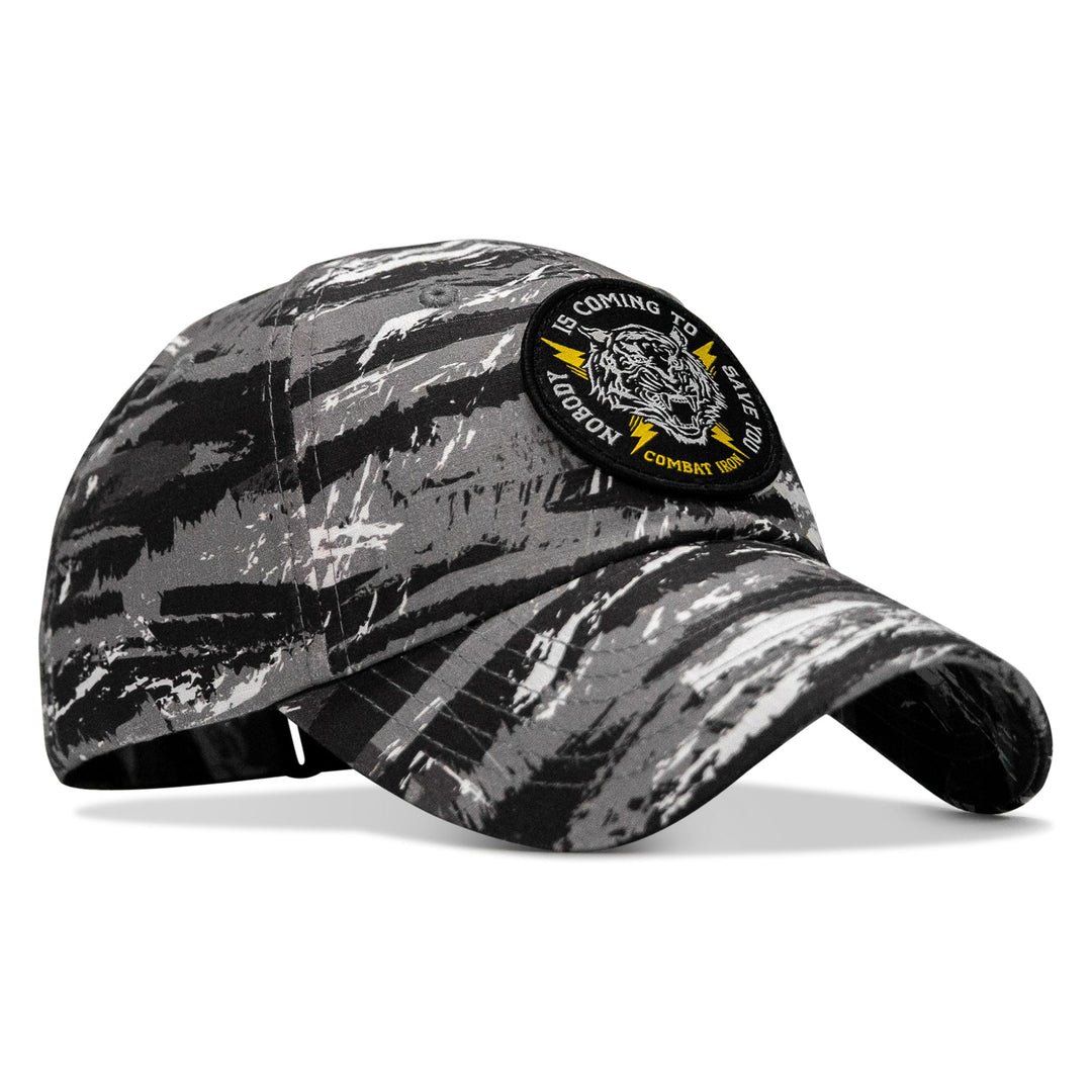 One Revolver Surfboards - Nobody is Coming To Save You Patch Tactical Ripstop Mesh Snapback Hat HEADWEAR