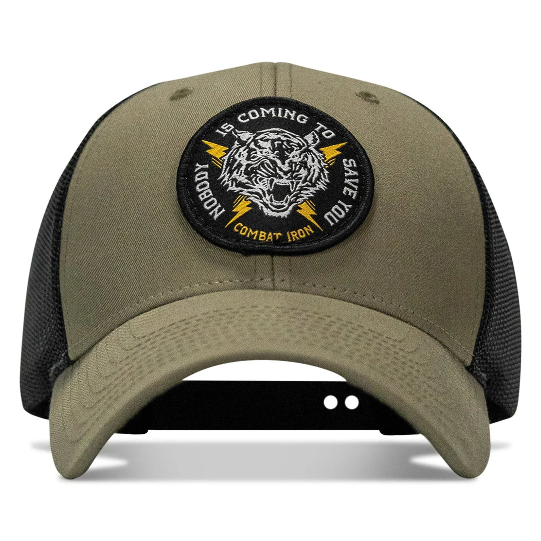 One Revolver Surfboards - Nobody Is Coming To Save You Patch Snapback Hat HEADWEAR