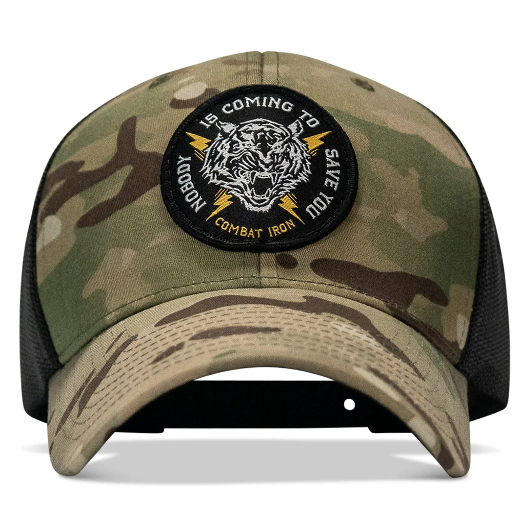 One Revolver Surfboards - Nobody Is Coming To Save You Patch Snapback Hat HEADWEAR