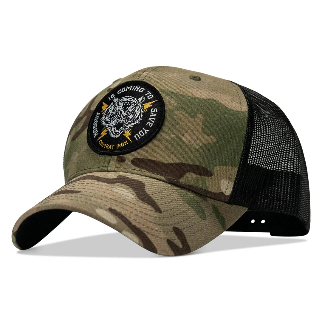 One Revolver Surfboards - Nobody Is Coming To Save You Patch Snapback Hat HEADWEAR