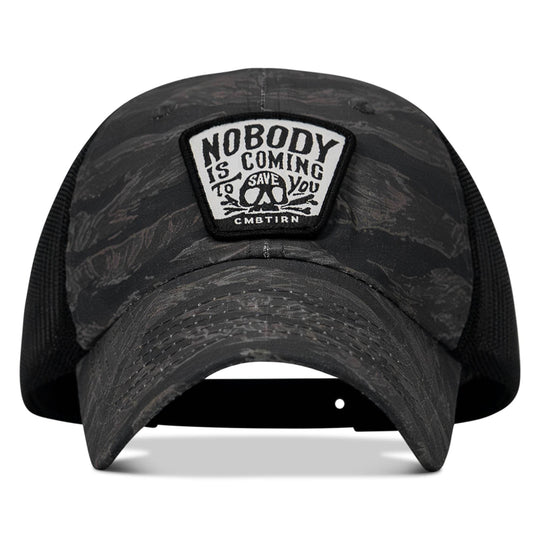 Nobody Is Coming To Save You Skull Patch Ripstop Snapback - One Revolver Surfboards