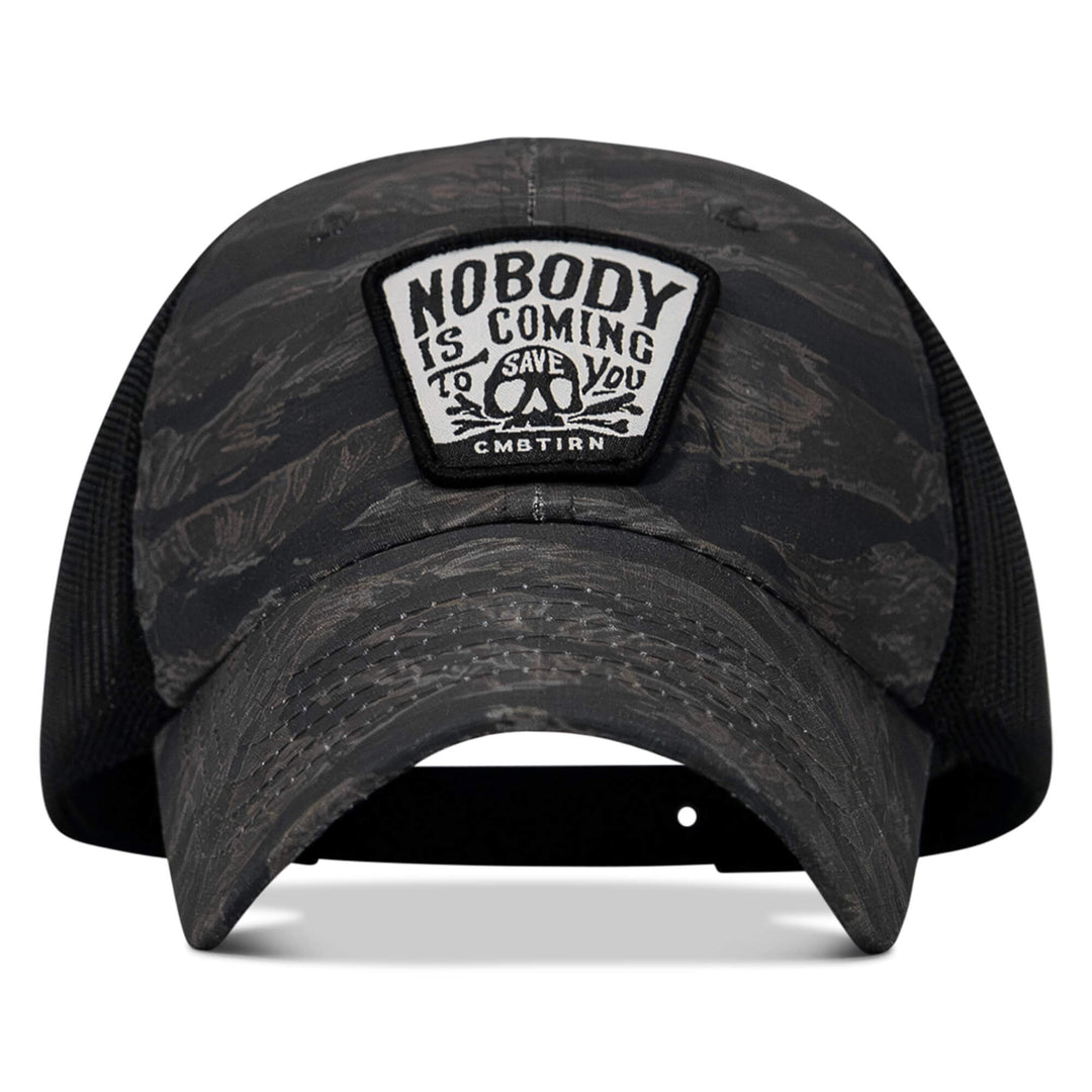 Nobody Is Coming To Save You Skull  Patch Ripstop Tactical Hat