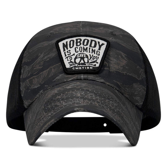 Nobody Is Coming To Save You Skull  Patch Ripstop Tactical Hat