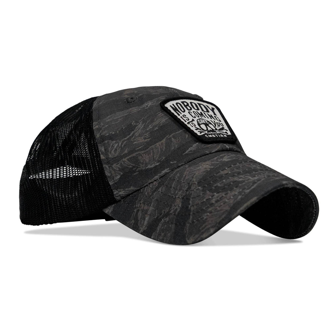 Nobody Is Coming To Save You Skull Patch Ripstop Snapback - One Revolver Surfboards
