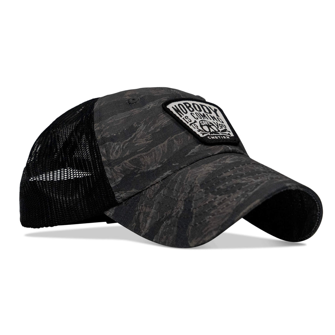 Nobody Is Coming To Save You Skull  Patch Ripstop Tactical Hat