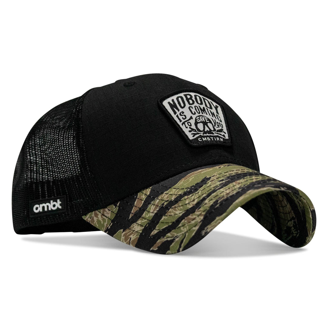 One Revolver Surfboards - Nobody Is Coming To Save You Skull Patch Original Ripstop Snapback Hat HEADWEAR