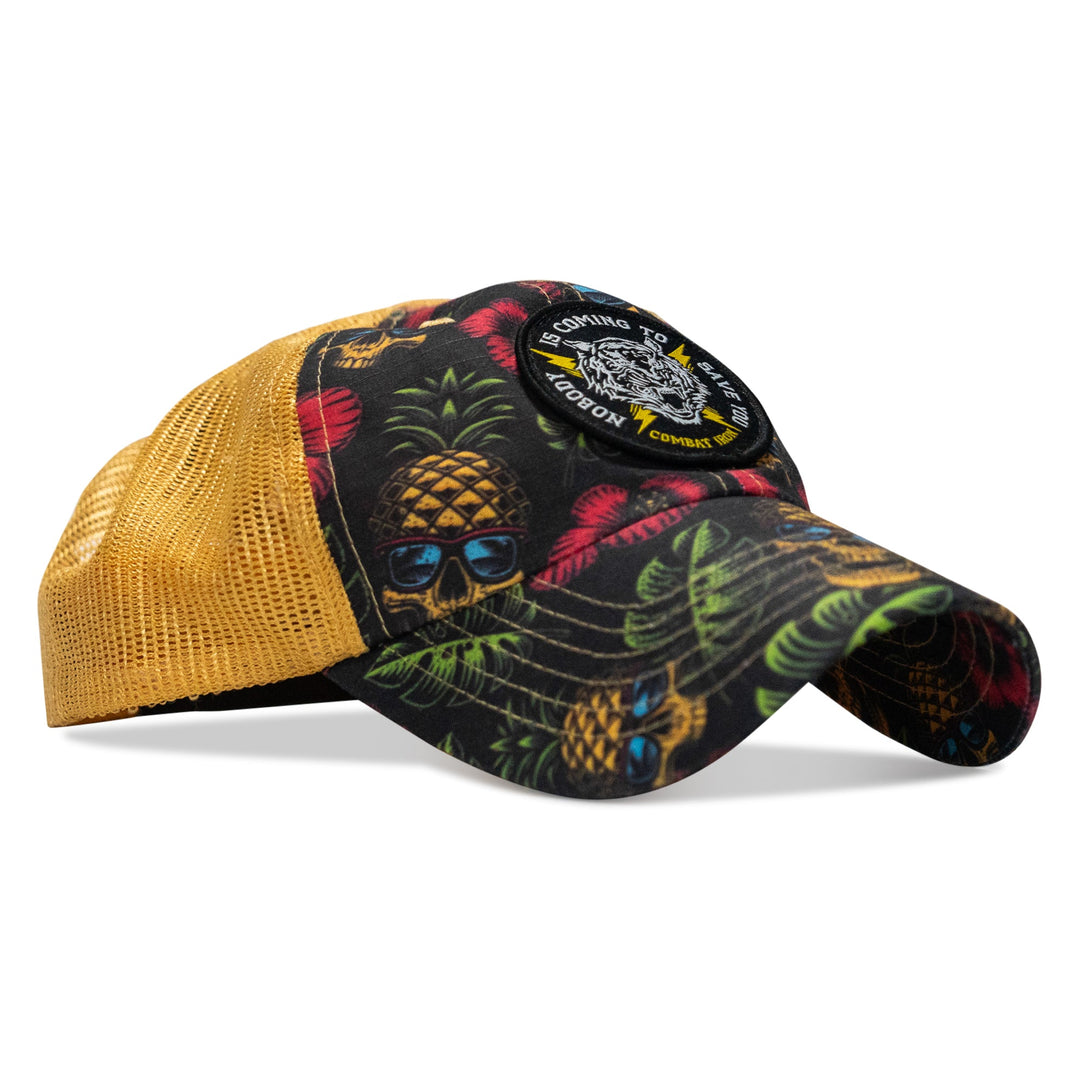 One Revolver Surfboards - Nobody is Coming To Save You Patch Tactical Ripstop Mesh Snapback Hat HEADWEAR