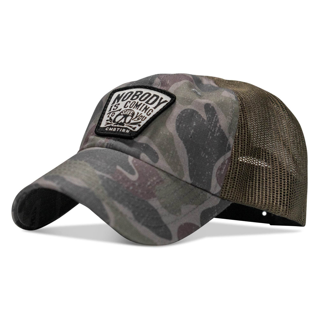 Nobody Is Coming To Save You Skull Patch Ripstop Snapback - One Revolver Surfboards