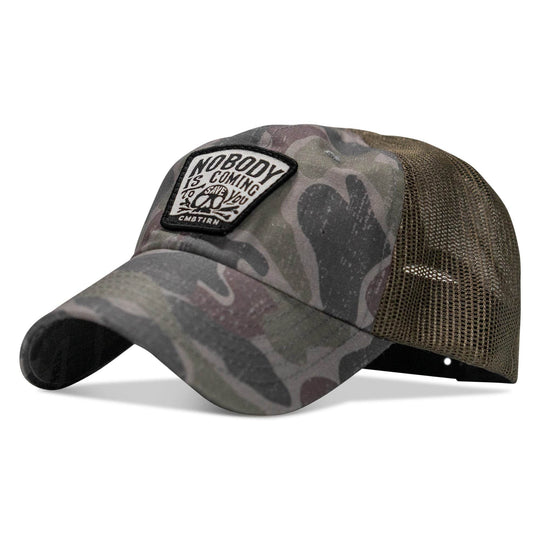 Nobody Is Coming To Save You Skull Patch Ripstop Snapback - One Revolver Surfboards