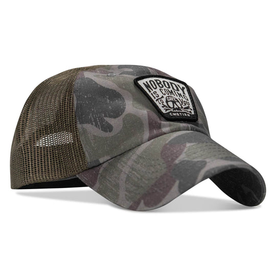 Nobody Is Coming To Save You Skull Patch Ripstop Snapback - One Revolver Surfboards