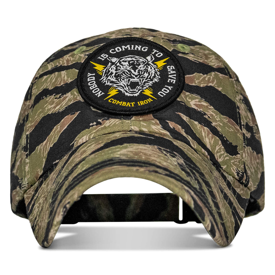 One Revolver Surfboards - Nobody is Coming To Save You Patch Tactical Ripstop Mesh Snapback Hat HEADWEAR