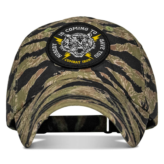 One Revolver Surfboards - Nobody is Coming To Save You Patch Tactical Ripstop Mesh Snapback Hat HEADWEAR