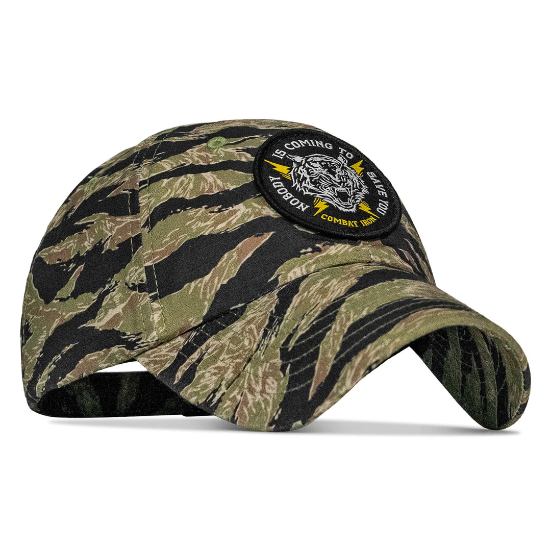 One Revolver Surfboards - Nobody is Coming To Save You Patch Tactical Ripstop Mesh Snapback Hat HEADWEAR