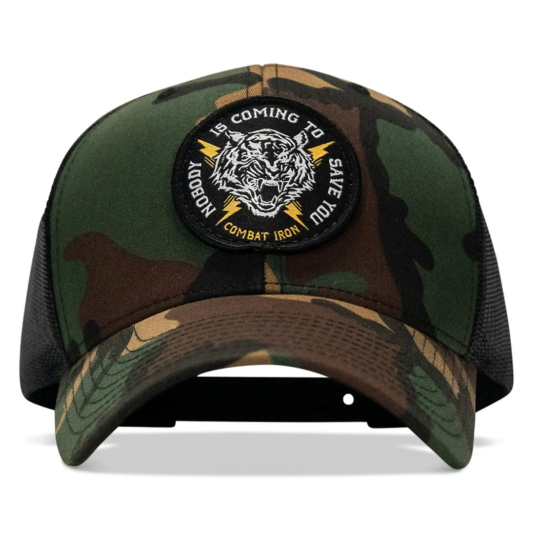 One Revolver Surfboards - Nobody Is Coming To Save You Patch Snapback Hat HEADWEAR