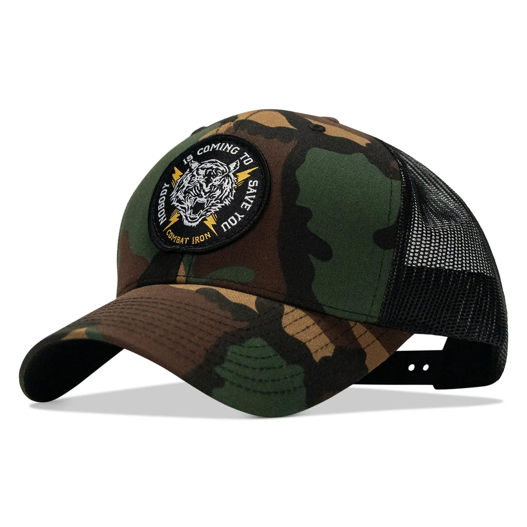 One Revolver Surfboards - Nobody Is Coming To Save You Patch Snapback Hat HEADWEAR