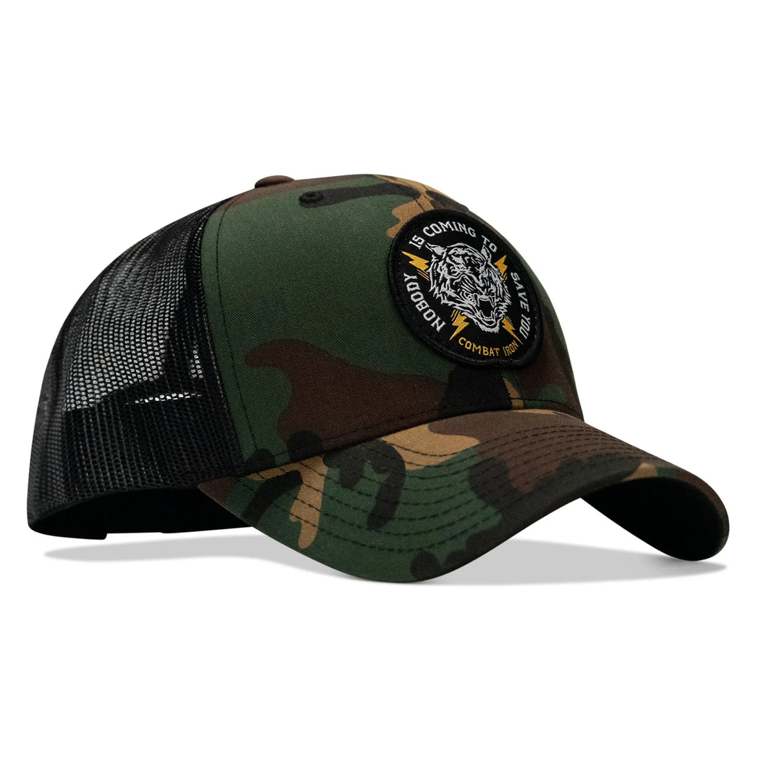 One Revolver Surfboards - Nobody Is Coming To Save You Patch Snapback Hat HEADWEAR