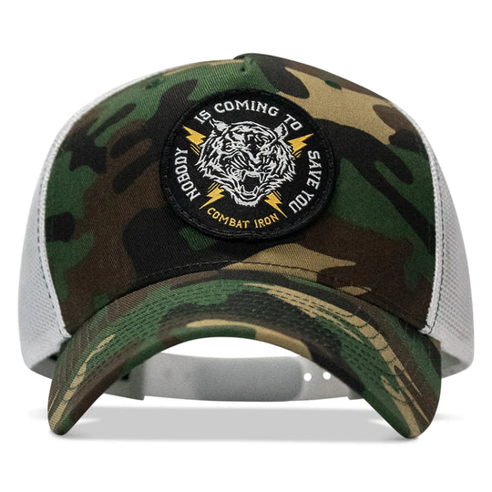 One Revolver Surfboards - Nobody Is Coming To Save You Patch Snapback Hat HEADWEAR