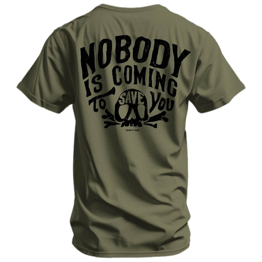 Nobody Is Coming To Save You Skull Men's T-Shirt - One Revolver Surfboards