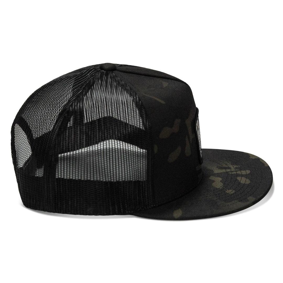 One Revolver Surfboards - Nobody Is Coming To Save You Skull Patch Flatbill Snapback Hat HEADWEAR