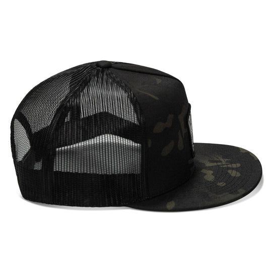 One Revolver Surfboards - Nobody Is Coming To Save You Skull Patch Flatbill Snapback Hat HEADWEAR